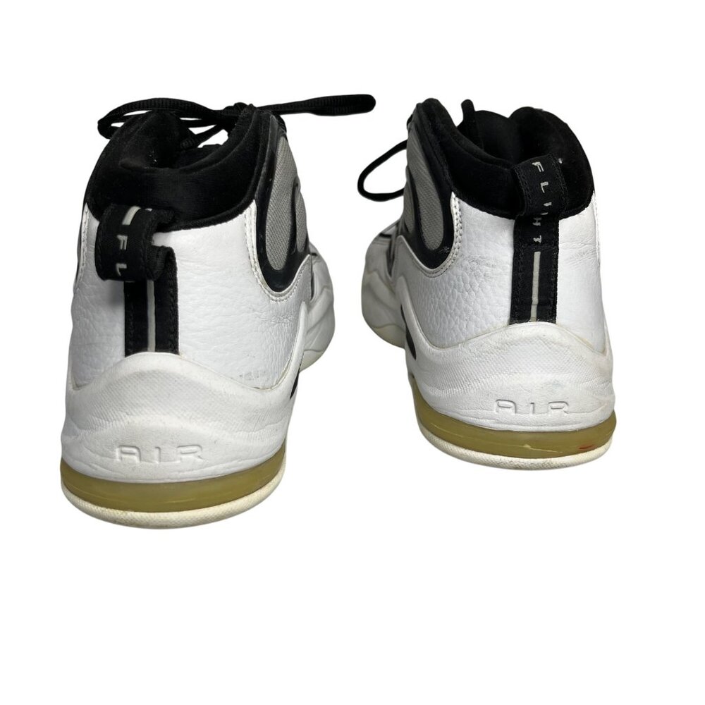 Nike Air Flight Determination Sneakers Mens Size 12.5 Lace Up White Black Rare - Picture 10 of 16